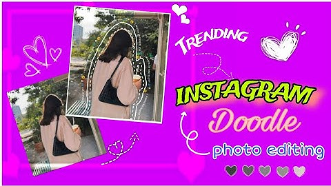 TRENDING DRAW DOODLES OUT LINE PHOTO EDITING TUTORIAL | HOW TO EDIT OUTLINE DRAW DOODLING IMAGES