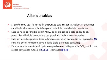 Curso BackEnd U2·32 - Unión de tablas: Ambigüedades - MySQL