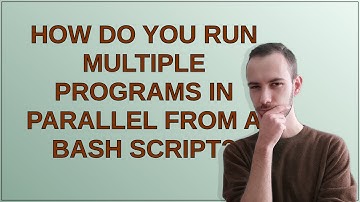 How do you run multiple programs in parallel from a bash script?