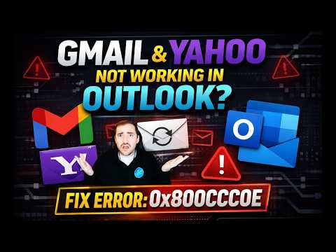 Gmail & Yahoo Not Working in Outlook? Fix Error 0x800CCC0E
