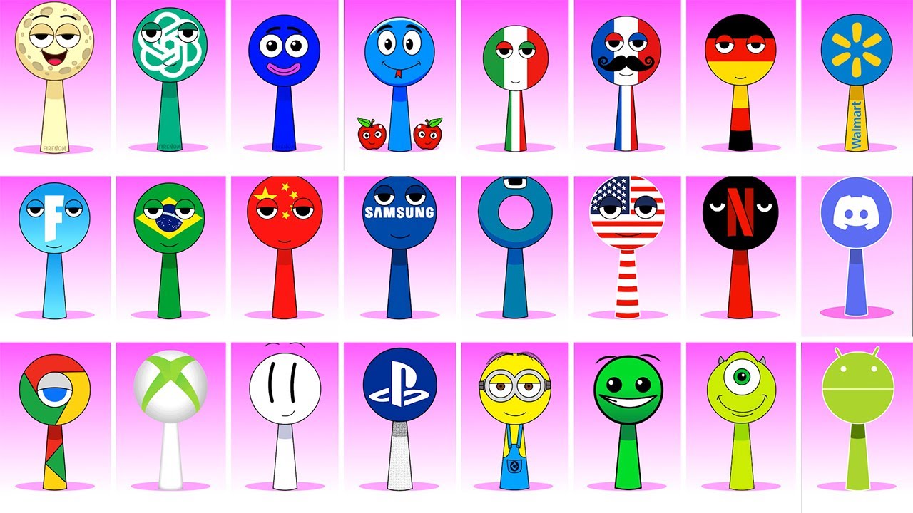 Incredibox Sprunki OC Phase 1 to Phase 4 TALKING BECCA, TALKING BEN, Dame Tu Cosita, Moon Wakes Up