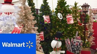 Christmas eve at walmart decorations decor trees shop with me shopping
store walk through