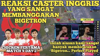 Reaksi Caster inggris Chicken pertama Bigetron di PMGC || [Bahasa] [EN] PMGC 2020 League W1D2