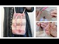 【巾着バック】CDを使ってバックを作ってみた❤︎Trinity stitch III