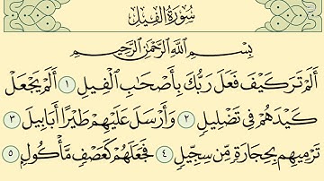 قورئانی پیرۆز »تەفسیری کوردی »سورة الفيل qurani piroz