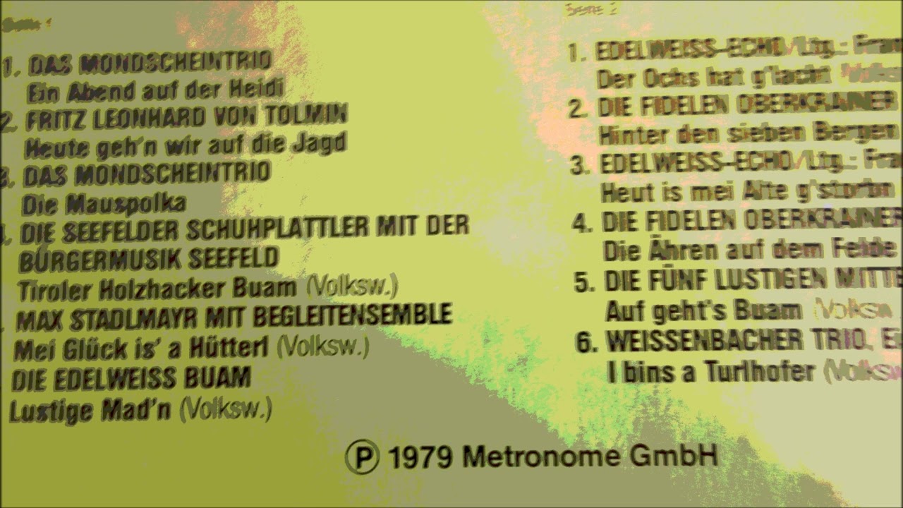 ein abend auf der  heidi 12  titel 1979