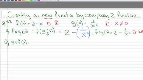 5.1 Composite Functions