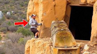 Hiker Spot Hidden Mountain Cave – Went Inside And Found This