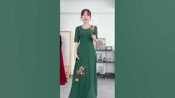 ÁO DÀI DẠ HỘI DÀNH CHO MẸ NGỒI SUI, QUÝ CÔ DỰ TIỆC CƯỚI #thoitrangtrungnien