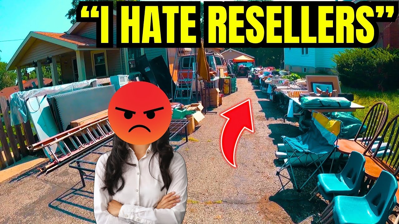 Она ненавидела перекупщиков на этой распродаже во дворе