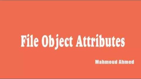 05 _  File Object Attributes (Arabic)