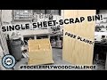 Scrap Cart From a Single Plywood Sheet #onesheetscrapcart
