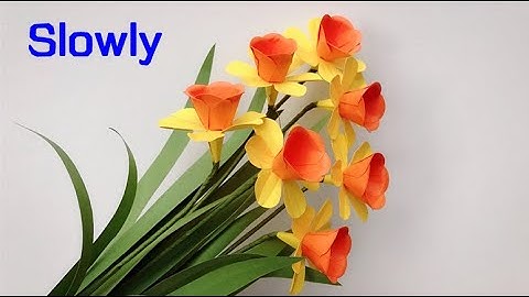 ABC TV | How To Make Easy Narcissus Paper Flower With Shape Punch (Slowly) - Craft Tutorial