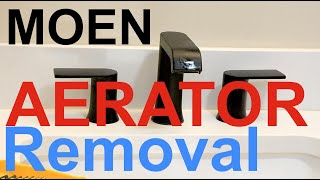 Remove AERATOR from MOEN Faucet (NonThreaded Aerator)
