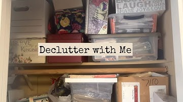 CRAFT ROOM CLOSET DECLUTTER #declutterorganize2025