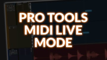 Pro Tools MIDI Live Mode