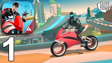 GRAVITY RIDER - Chapter 1 Athosic Canyon - Gameplay Walkthrough Part 1 (iOS Android)