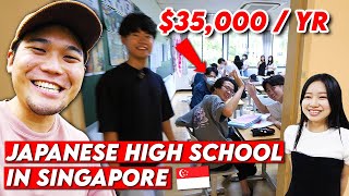 Inside Singapore's ONLY Japanese Highschool (shocking canteen)