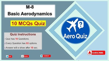 Part-66 Module 8 | Basic Aerodynamics Quiz | 10 Important MCQs for EASA Exam Prep