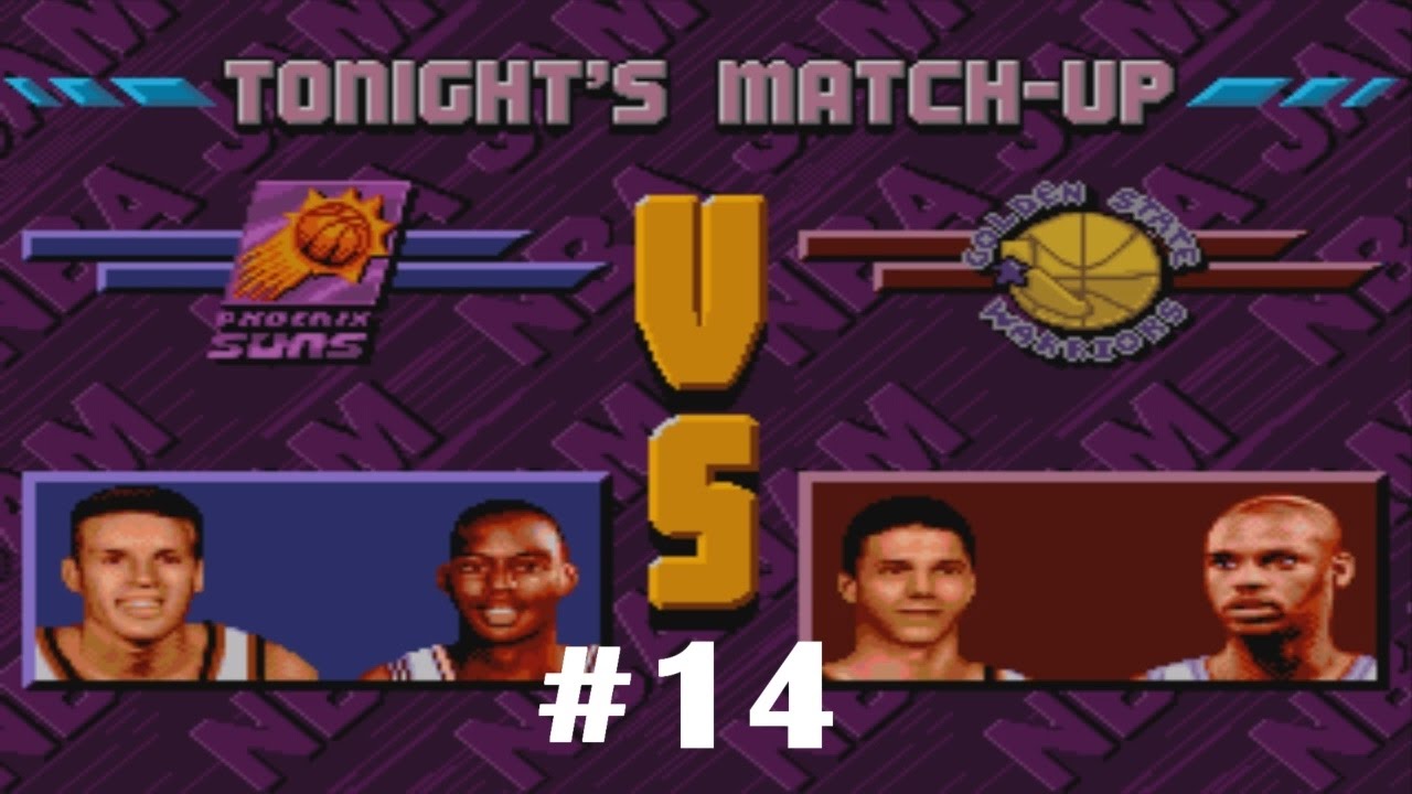 NBA Jam Tournament Edition Genesis Co op 14 Suns Vs Warriors Lag Edition YouTube