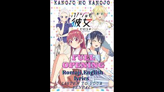 Kanojo mo Kanojo Opening Full Fuzaketenaize by Necry Talkie (Romaji,English) lyrics