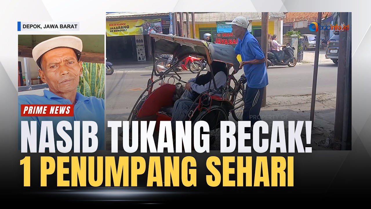 Tergerus Transportasi Modern, Tukang Becak di Depok Kini Sepi Penumpang