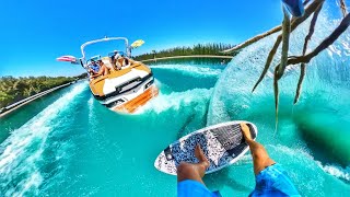 Epic Wakesurfing Stunts on a Private Lake Austin Keen