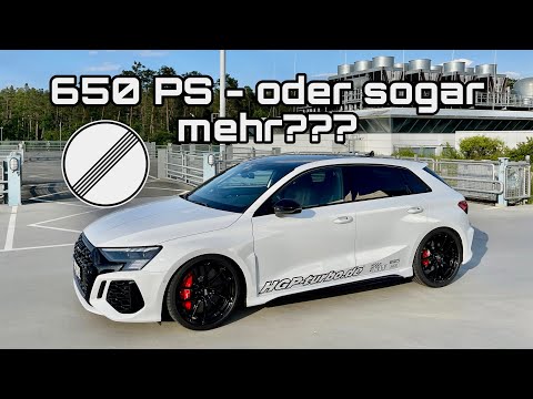 Kranker HGP Audi RS3 (8Y) mit über 650 PS - inkl. Zeiten messen, Autobahn und Technikpart ???