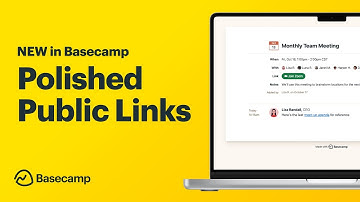 New in Basecamp: Do more with Public Links