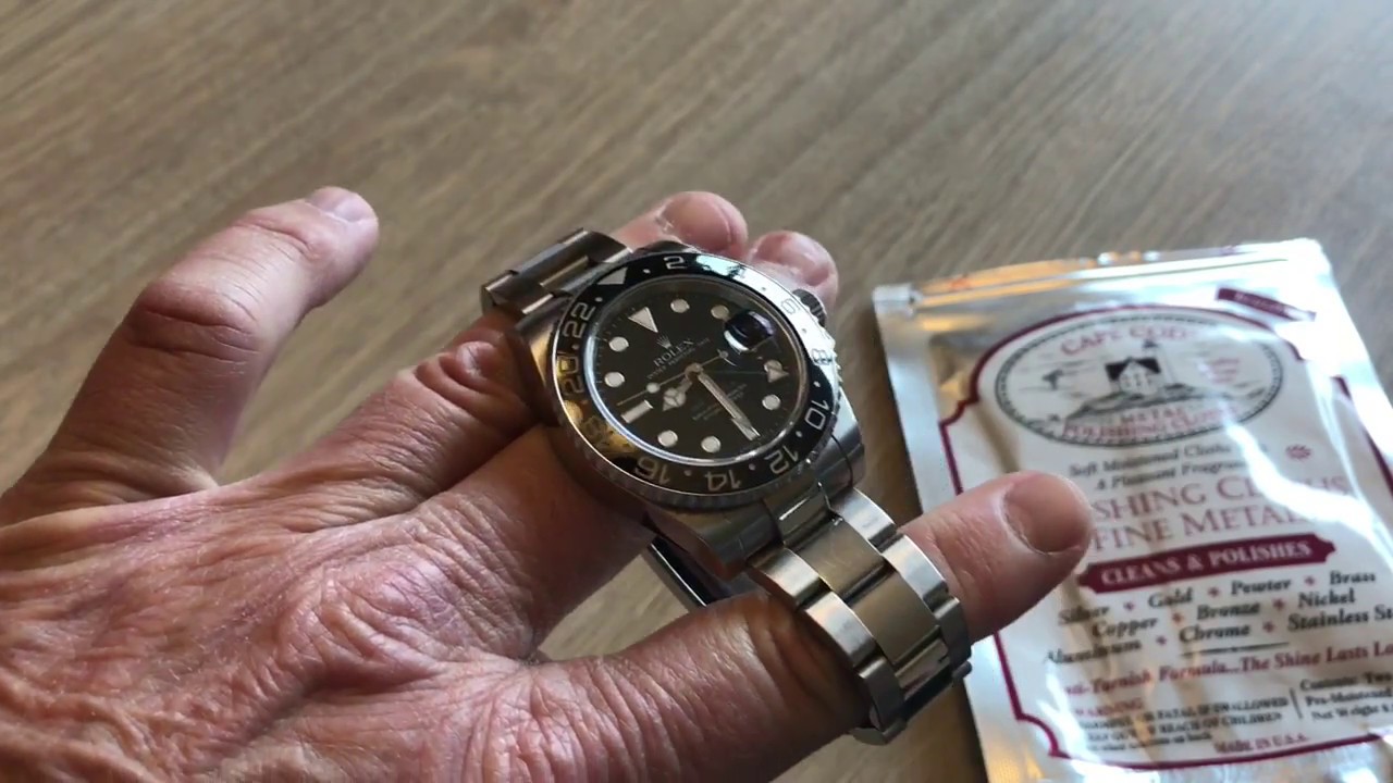 Polishing a Rolex GMT Master 2: clasp 