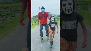 skating stunt don't try without any training #skating #skills #skater #skateboarding #shortsfeed
