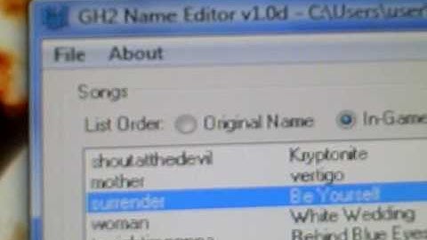 How To Change Song Names in custom gh2 games for ps2