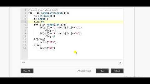codechef Professor And Directions  python solution