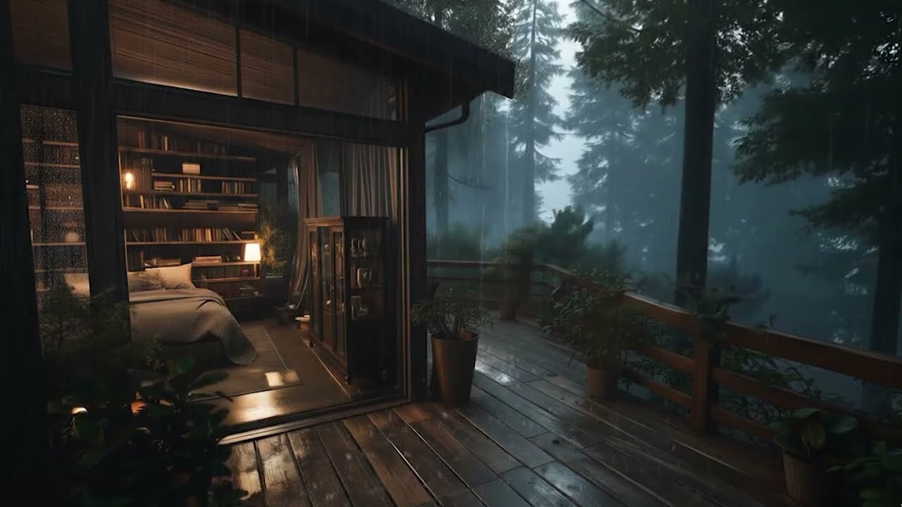 Soft Rain Sounds for Sleep, Relaxation & Insomnia Relief | Night Rain Ambience & White Noise