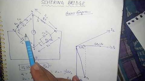 Schering bridge with Phasor diagram