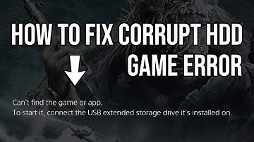 PS5 GUIDE - Connect USB Drive Game Installed On Error Fix (Corrupt HDD Error)