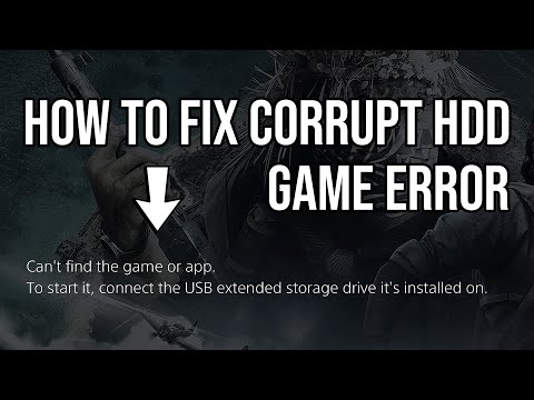 PS5 GUIDE - Connect USB Drive Game Installed On Error Fix (Corrupt HDD Error)