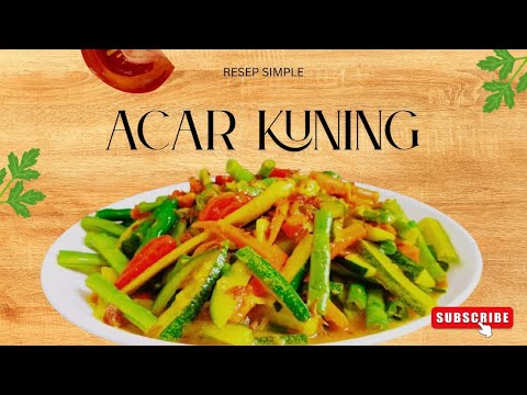 Delicious Yellow Pickled Cucumber, Carrot, and Green Bean Recipe