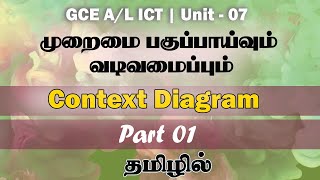 GCE (A/L) ICT | Context Diagram | Part 01 | System Analysis and Design | Unit 07 | Tamil