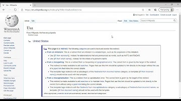 Wikipedia Tutorial Part 8 Article Page Redirects