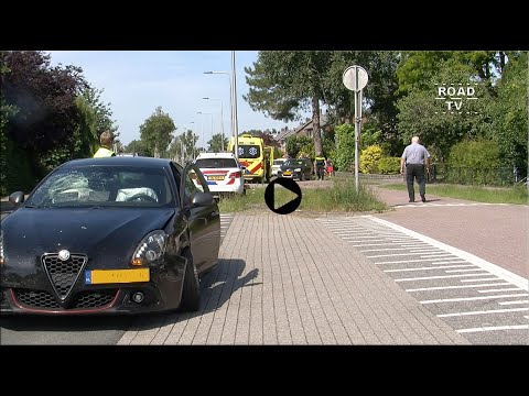 Aanrijding na onwelwording in Maartensdijk 15 06 2022