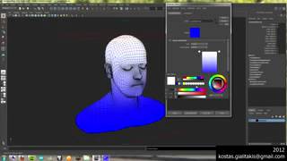 Creating a gradient texture in Maya with MEL script   YouTube