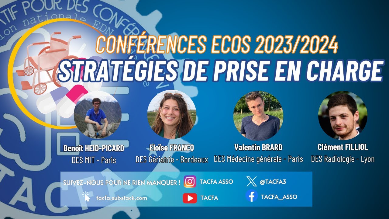 Conférence ECOS 2023/2024 - Stratégies de prise en charge