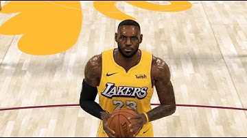 NBA2K20  PC, Lebron James Cyberface and Body Model V2.0 By YKWL !!;