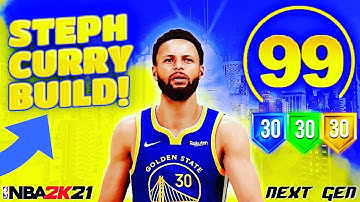 *NEW* Steph Curry Build 2k21 Next Gen!!! Best Point Guard Build!!! NBA 2k21 Next Gen PG Build!!!