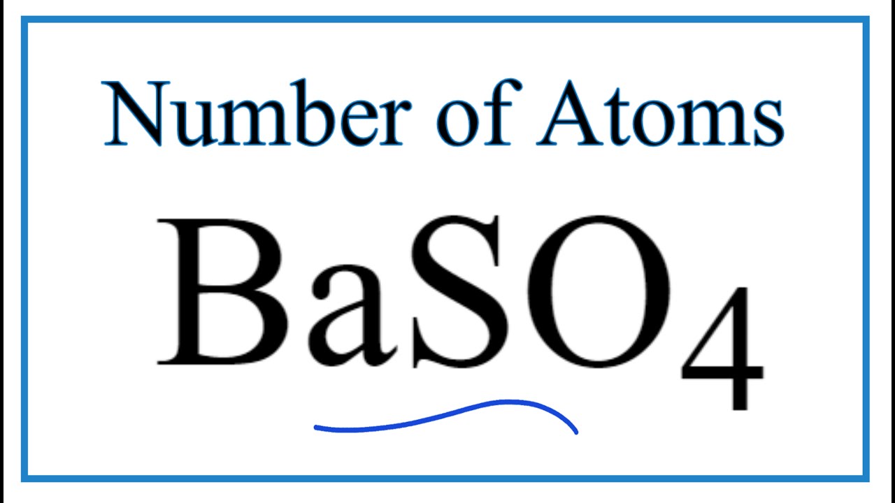How Many Sulfur Atoms Are In 0.45 Mol Baso4