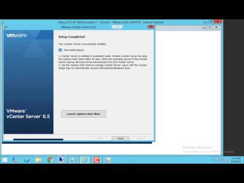 HOW TO INSTALL AND CONFIGURE VMWARE vCENTER SERVER 6.5 ON ESXI 6.5