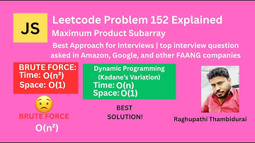 Maximum Product Subarray Leetcode 152 – All Approaches Explained 🔥 | JavaScript Full Tutorial