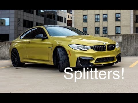 Installing Carbon Fiber Splitters on BMW M4