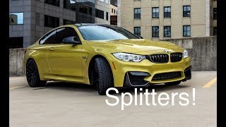 Installing Carbon Fiber Splitters on BMW M4